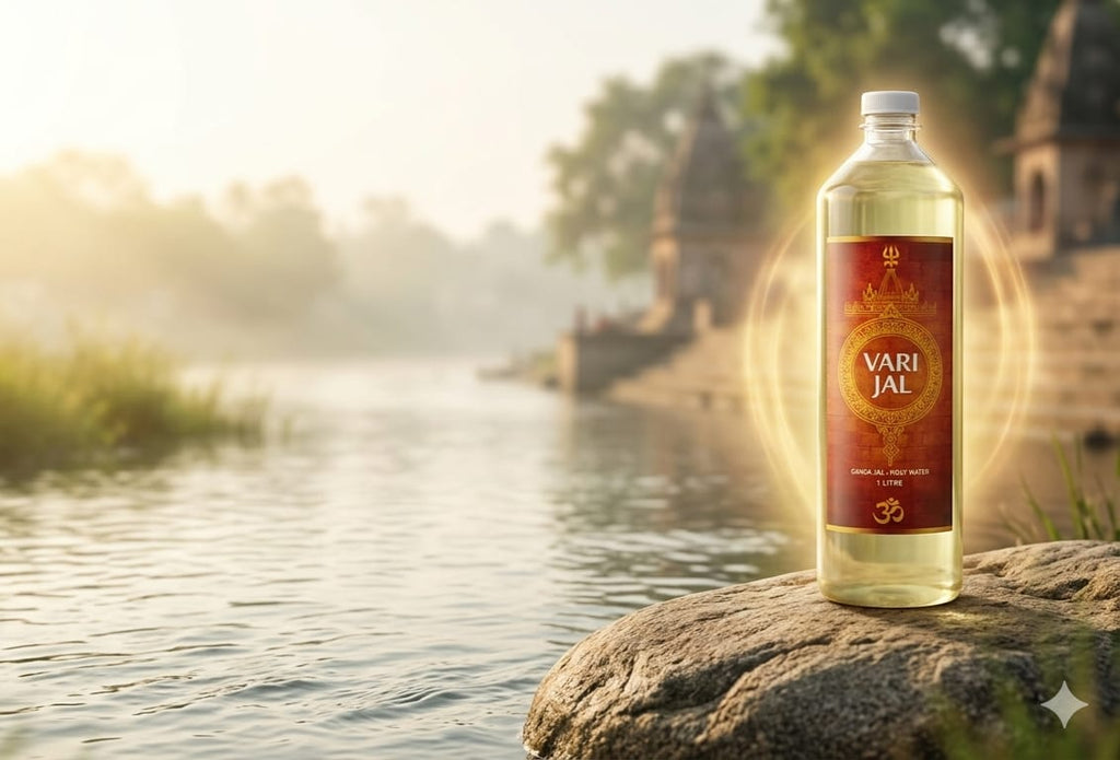 Pure Gangajal – A Sacred Connection to Prayagraj Sangam, Lab Tested & Trusted (1 Litre)