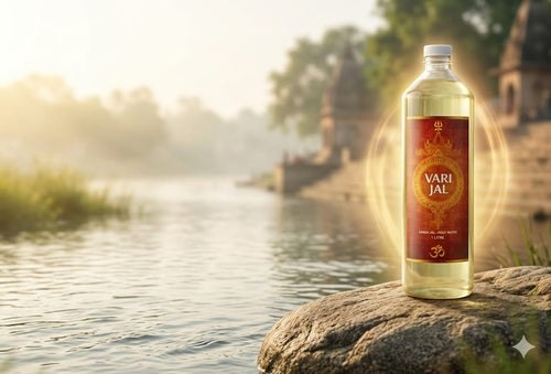 Pure Gangajal – A Sacred Connection to Prayagraj Sangam, Lab Tested & Trusted (1 Litre)
